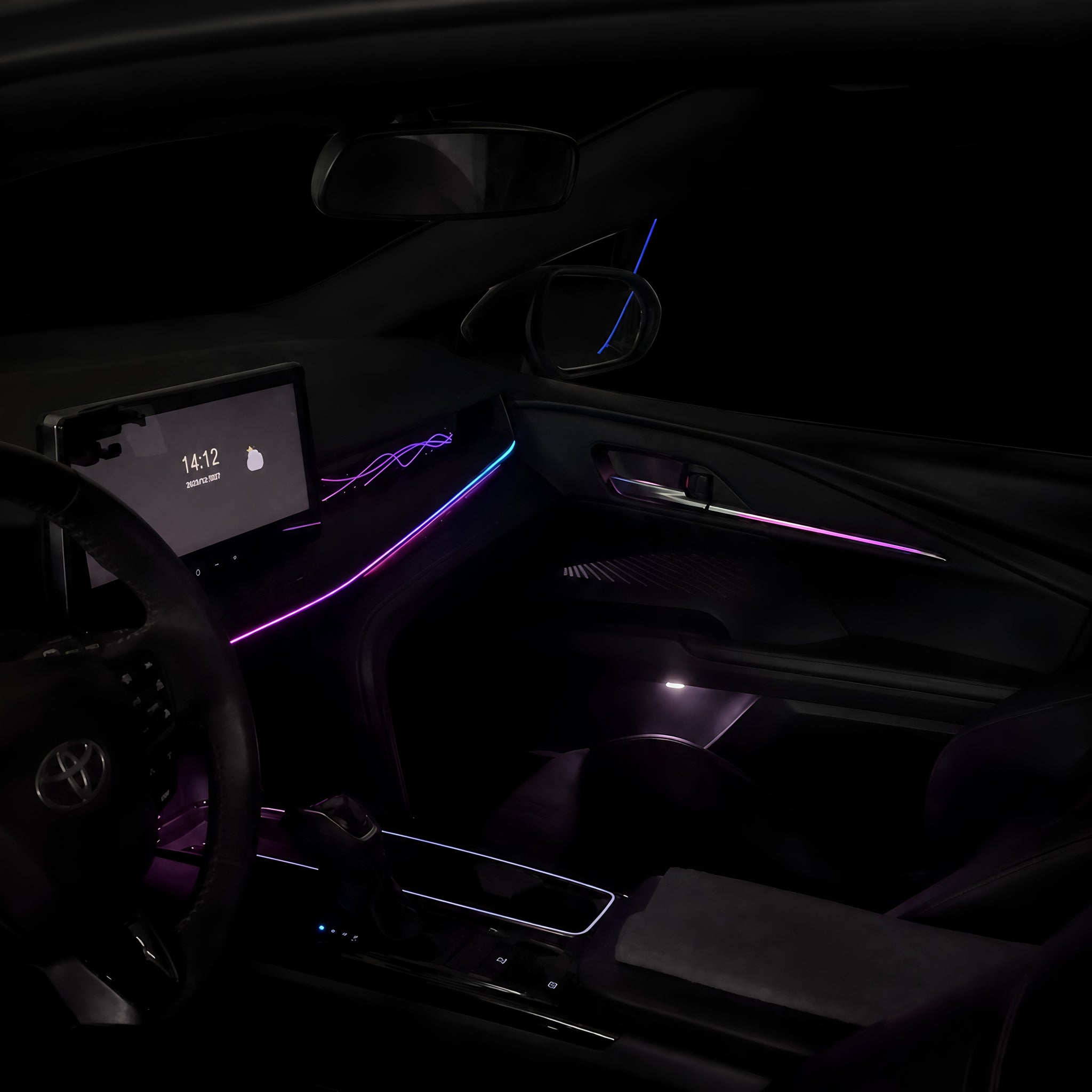 Auvexauto Toyota Camry (2024–2026) Ambient Lighting Kit | 33-LED Phantom / RGB Multi-Zone Interior Light System